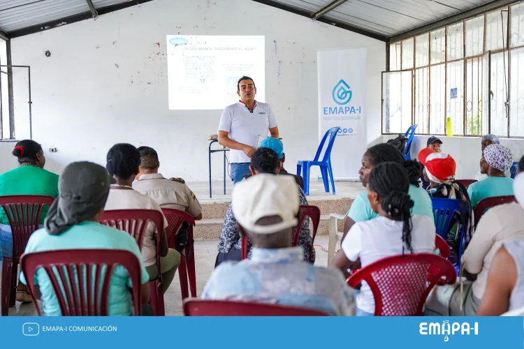 Socialización sobre buen uso del agua potable en Cuajara